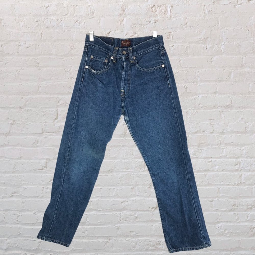 Vintage Pepe Jeans High Waisted Button Fly 28